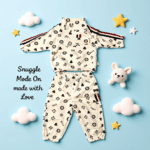 Boys White-Brown Cord-set - Image 4