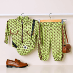Boys trendy co-ord set with trendy crossbody bag