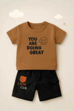 Boys Cute Brown Back suspender - Image 2