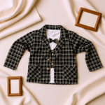Boys Black Partywear Four Folding 3 Piece Suit - Image 2