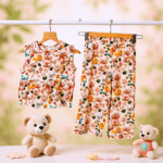 Girl Multicolor  3D Print  Co-Ord Set