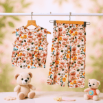 Girl Multicolor  3D Print  Co-Ord Set - Image 4