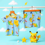 Unisex Blue & Yellow Night Suit