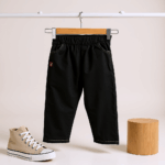 Boys Black Lather jacket with black Denim (Copy) - Image 2