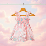 Girls Pink Unicorn Tulle Dress - Image 2