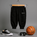 Boys Stylish Black Sweatshirt With Joggers - Image 3