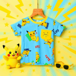 Unisex Blue & Yellow Night Suit - Image 2