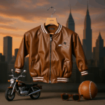 Boys Black Lather jacket with black Denim (Copy) - Image 3