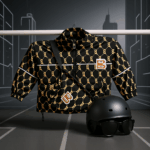 Boys black co-ord set with trendy crossbody bag - Image 2
