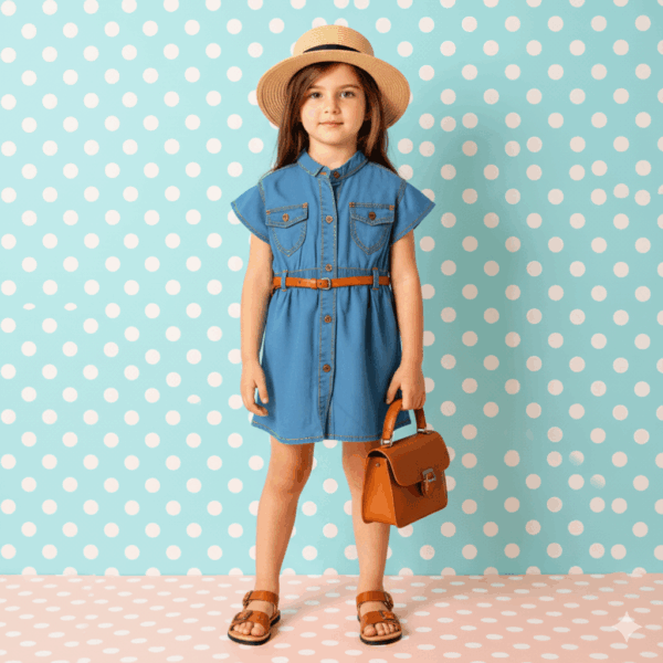 Girls Light Blue Dress
