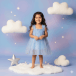 Girls Sky Rainbow Unicorn Tulle Dress