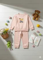 Adorable "Spring" Print Girls' Co-ord Set - Image 2