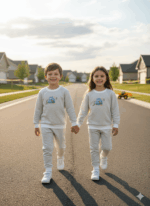 White Sweatshirt with Jogger – Cozy Everyday Set
