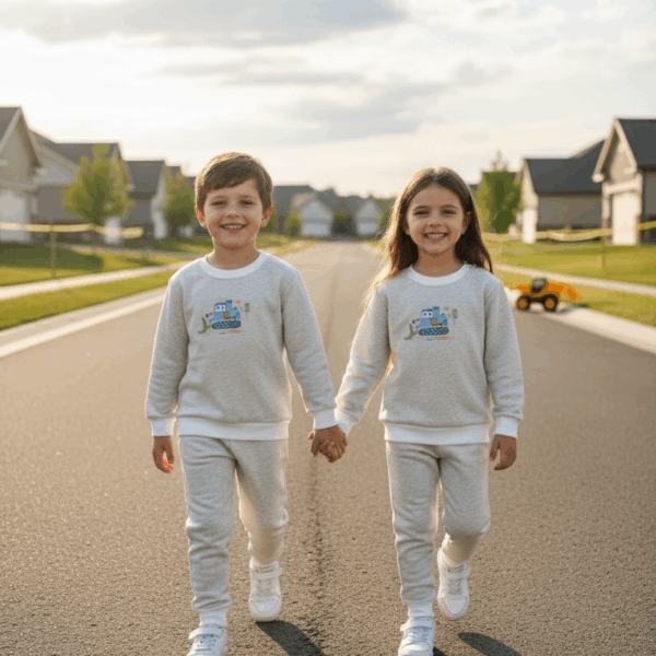 White Sweatshirt with Jogger – Cozy Everyday Set