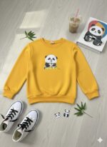 Kids Woolen Panda Sweatshirt | Winter Wear | Cozy & Stylish - Image 2