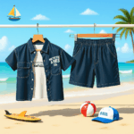 Boys Dark blue 3 Piece set - Image 2