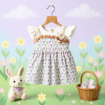 Girls Cotton Blend Dress | Stylish Kids Outfit