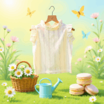 Girls White Top with Frill Skirt | Casual 2 Piece Set - Image 2