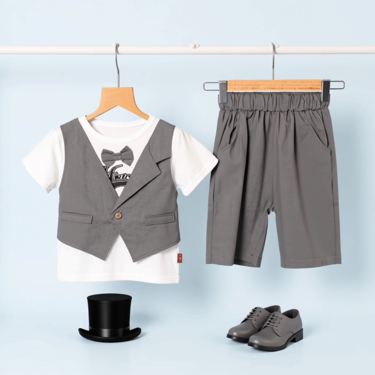 Child's formal outfit with accessories