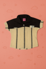 Girls Cream Top with Black Trouser | Stylish 2 Piece Set - Image 2