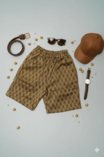 Trendy Brown & White Kids' Short Set | Kids short set - Image 3