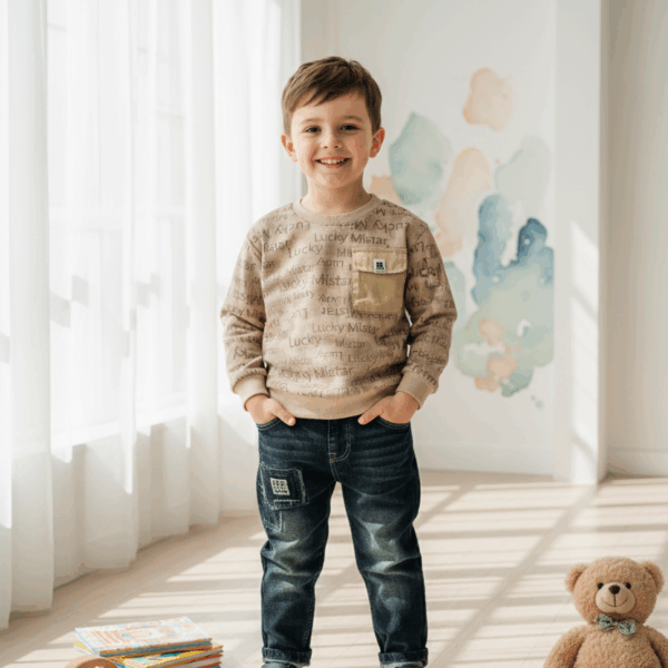 kids denim joggers | boys casual wear