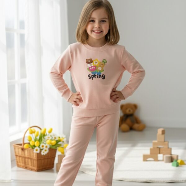 Adorable "Spring" Print Girls' Co-ord Set