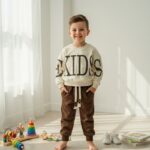 kids sweatshirt and pants set | toddler loungewear | unisex kids outfit