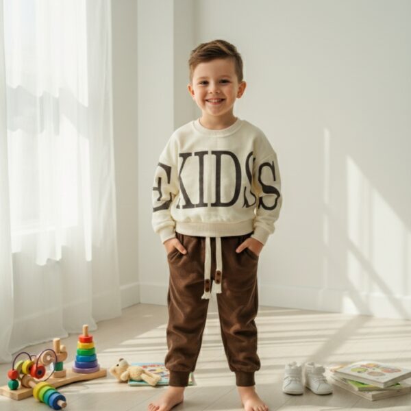 kids sweatshirt and pants set | toddler loungewear | unisex kids outfit