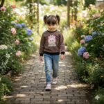 Kids Brown LABUBU Cartoon Sweatshirt | Cozy Pullover