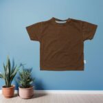Brown-Cream Dungaree | Unisex 2 Piece Kids Outfit - Image 2