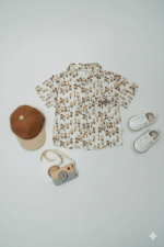 Trendy Letter Print Boys' Summer Shirt and Shorts Set | Kids shorts set - Image 3