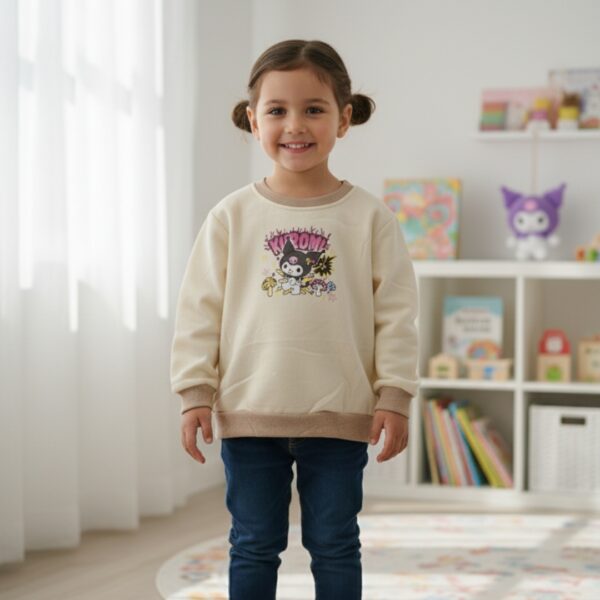 Cute Kuromi Printed Sweatshirt for Kids – Soft, Stylish & Cozy Everyday Wear