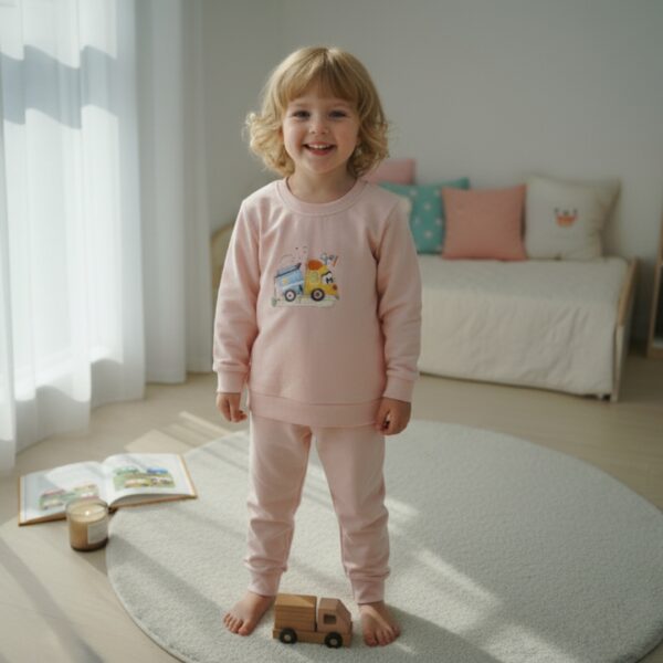 Candy Truck Pink Co-ord Set for Kids – Cozy Cotton Everyday Wear | kids co-ord set