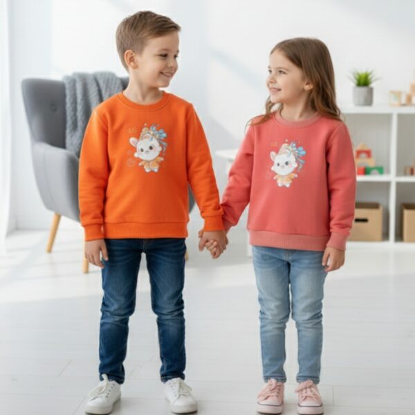 Kids Sweatshirts | The Essential Kids' Graphic Print Multicolor Crewneck Sweatshirt
