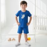 Royal Blue Labubu Explorer Set — Premium Character Streetwear for Kids
