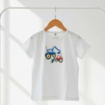 Farmer Fun! Tractor Graphic T-Shirt and Shorts Set | kids tractor print set - Image 3