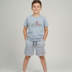 Boys Printed T-Shirt & Shorts Co-Ord Set