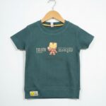 Kids Green Shorts Set – Hero Graphic T-Shirt & Matching Shorts - Image 2