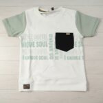 Kids Casual Cargo Shorts Set – Graphic Tee & Black Utility Shorts - Image 2